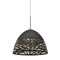 Besa Lighting Kiev Cord Pendant, Black, Satin Nickel, 1x9W LED 1JT-KIEVBK-LED-SN - alternate 1